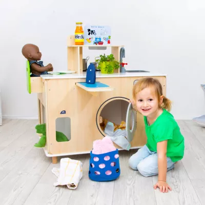 Holzküche, Küche für Kinder, Spielküche, Spielzeug, Holz