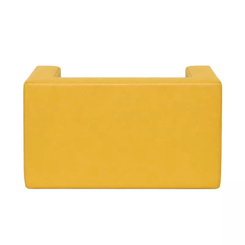 gelb, Clutch, Kunstleder, minimalistisch, Rechteckig