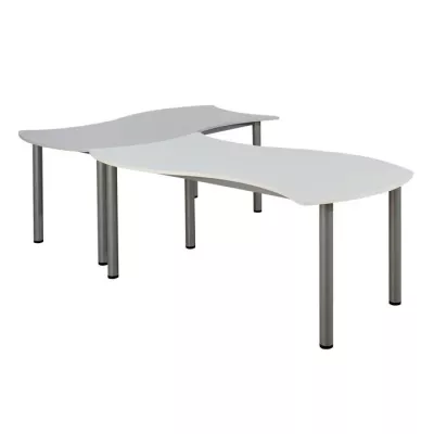 tisch, kantentisch, metallbeine, weißer tisch, mehrzwecktisch