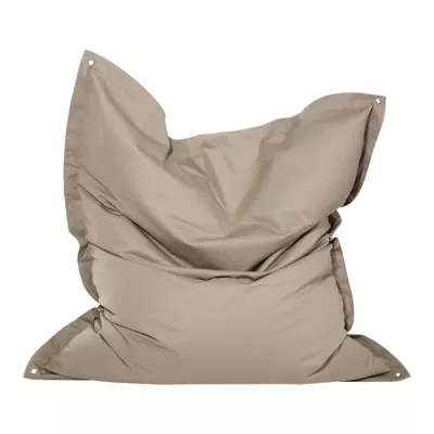 bean bag, beanbag, beige, weiche Füllung, tragbarer Sitz