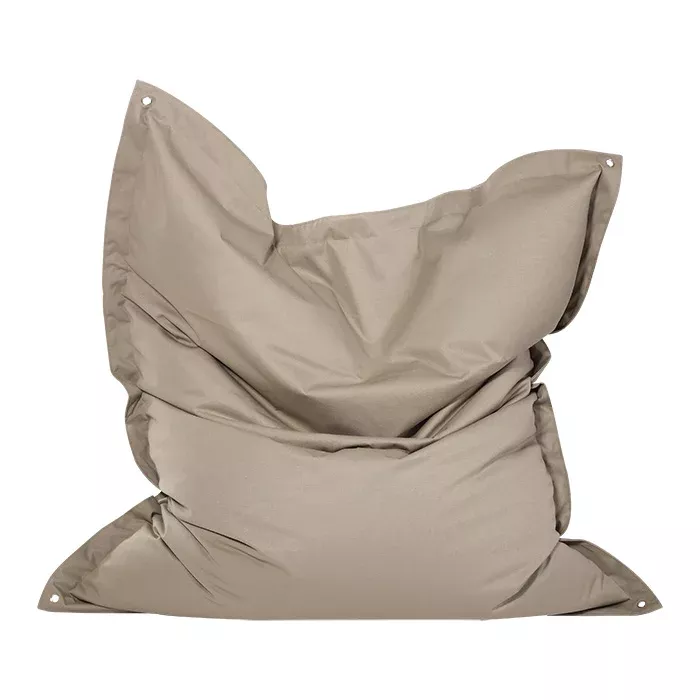 bean bag, beanbag, beige, weiche Füllung, tragbarer Sitz
