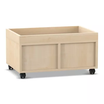 Holzbox, Aufbewahrungsbox, Rollcontainer, Kastenwagen, Mobiler Stauraum