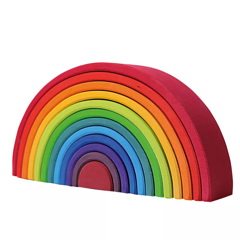Regenbogen, Holz, Bogen, Stapeln, Spielzeug für Kinder