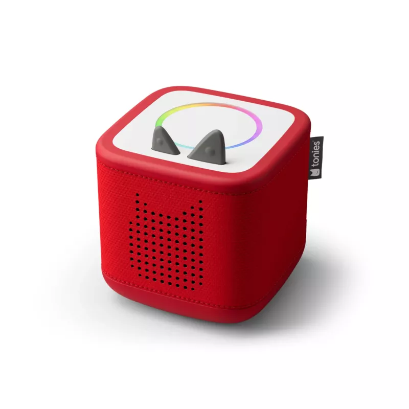 sprecher, bluetooth, rot, kompakt, lichtkreis