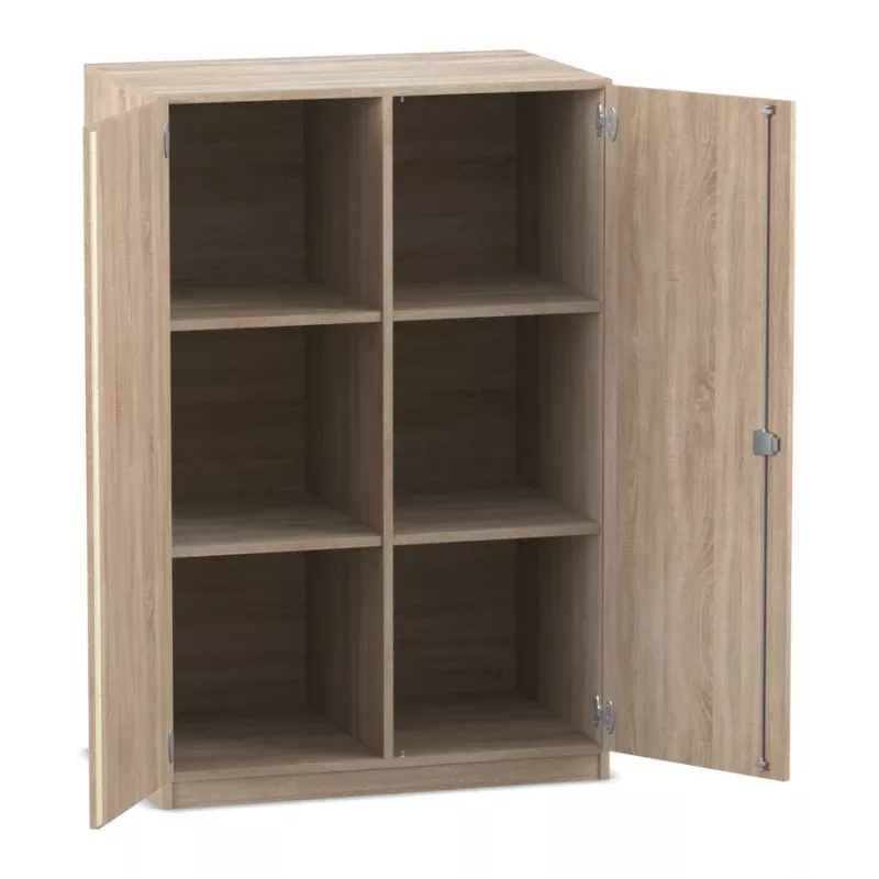 Schrank, Vorratsschrank, Holzoptik, Regal, Schranktür