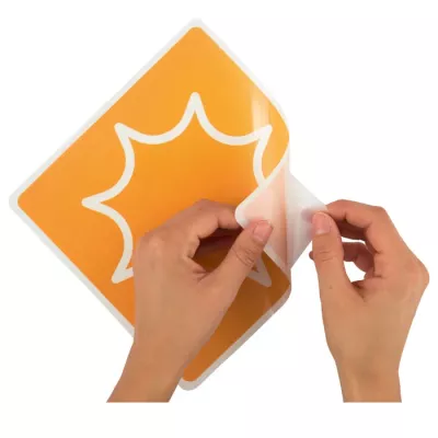 orange, Aufkleber, Vinylaufkleber, Abziehaufkleber, Dekoschild