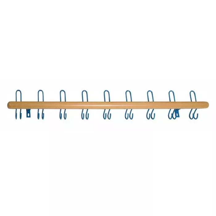 wandhalter, kleiderstange, hakenleiste, holzstab, hakenständer