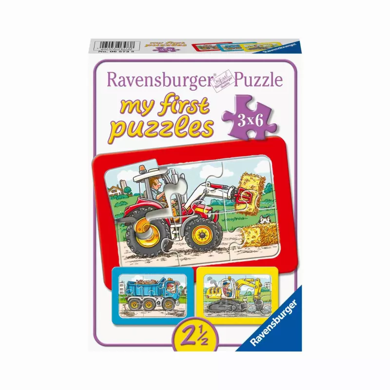 Puzzle, Kinderpuzzle, 3x6, Traktor, Motiv