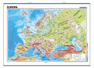 karte, karte Europas, physische Karte, geografie, landkartenoptik