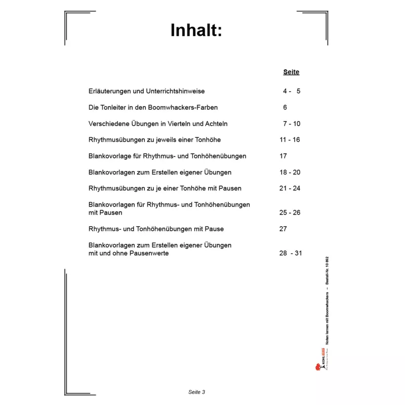 Inhaltsverzeichnis, Seite 3, Bildunterschrift, Norden-Layout, Rätselbuch