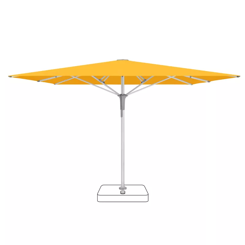 Sonnenschirm, Gelb, Schirm mit Ständer, Pergola-ähnlich, Farbakzent