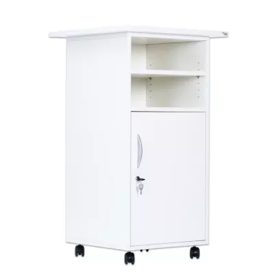 Schrank, Rollcontainer, Küchenschrank, Weiß, Rollen