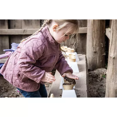 Kinder, Jacket, Mantel, lila, Knete-Experiment