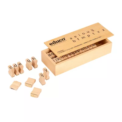 Holz, Buchstabenwürfel, Alphabet, Holz-Set, Bildung