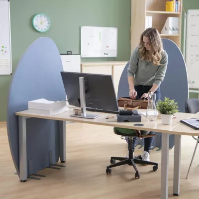 Büro, Arbeitsplatz, Schreibtisch, Computer, Frau