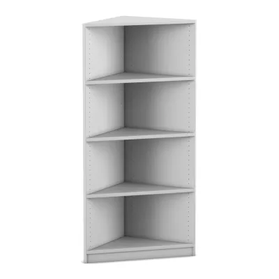 Abschlussregal eckig - Höhe: 143,9 cm