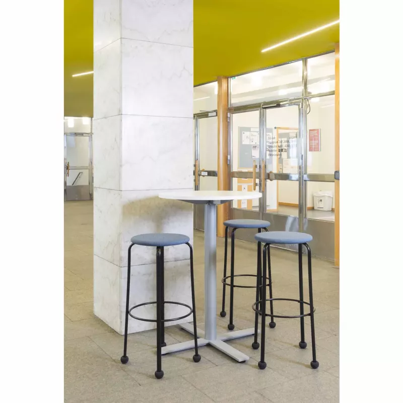Stehtisch, Thekenstuhl, Hocker, Metallgestell, Runde Tischplatte