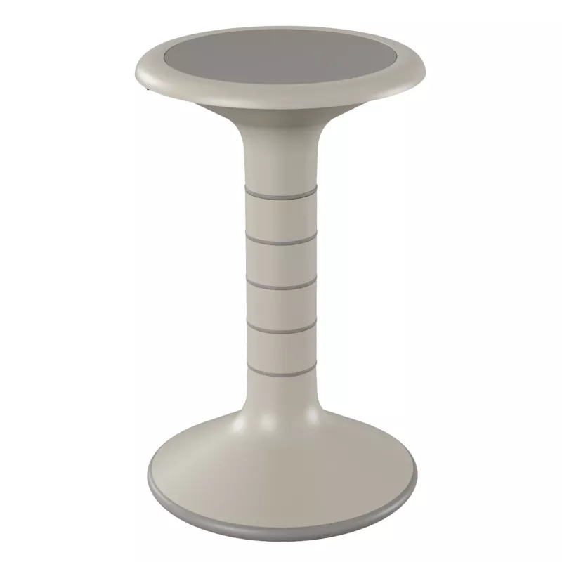 Beistelltisch, Rundtisch, Gepolsterte Platte, Glatte Oberfläche, Beige