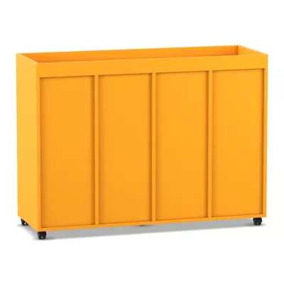 Korb, Kasten, Aufbewahrungsbox, Mobil, orange