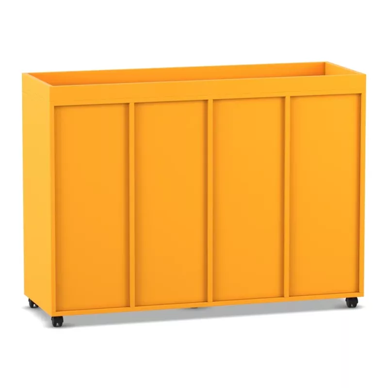 Korb, Kasten, Aufbewahrungsbox, Mobil, orange