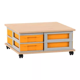 Flexeo® Container-System mit Ablage und 8 flachen Boxen