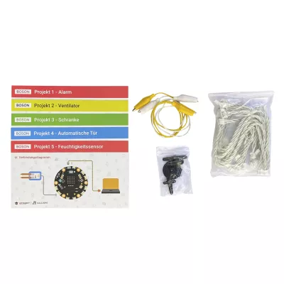 Elektronik-Bausatz, LED-Projekt, Kabelset, Bedienungskarte, Klemmkabel