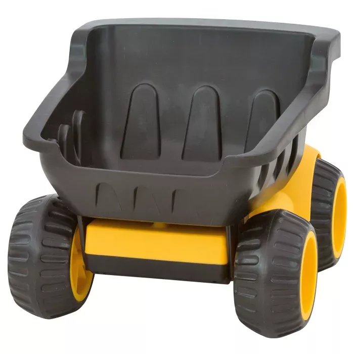 Kipper, Baustellenwagen, Kleine Baumaschine, Gelb-Schwarz, Robuster Wagen
