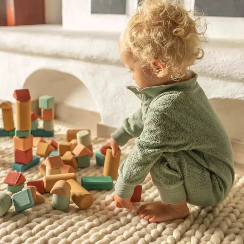 baby, kinder, Holzbausteine, Bausteine, weicher Overall