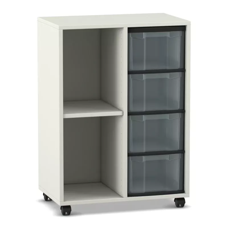 Schrank, Rollcontainer, Schubladen, Kleinteileboxen, Aufbewahrung