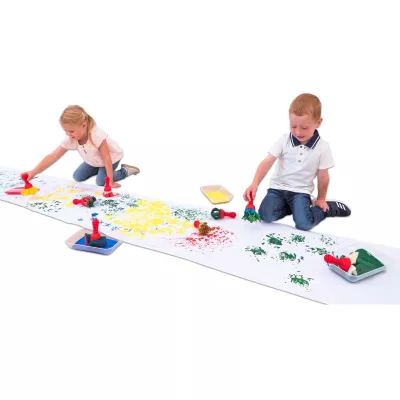 Schablonentafel, Kreativmalerei, Kinder, Malfarben, Pinselset