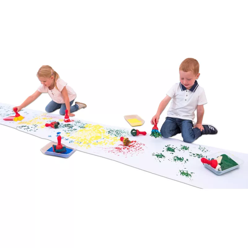 Schablonentafel, Kreativmalerei, Kinder, Malfarben, Pinselset