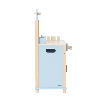 Kinderwerkbank, Holzwerkbank, Blau, Holz + Metall, Kästen-Design