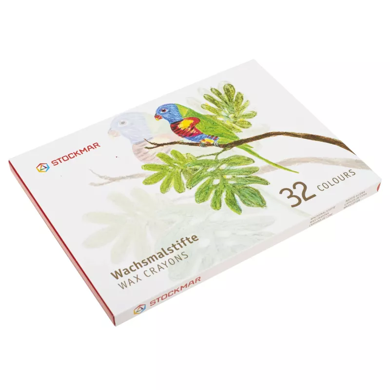 Wachsmalstifte, Wachsmalstifte-Set, 32 Farben, Buntstifte Wachsmalfarbe, Kinderzeichnen