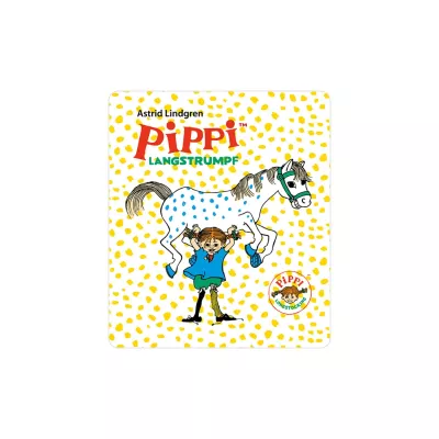 Kinderbuch, Pippi Langstrumpf, Pferd, Illustration, Gelb Punkte