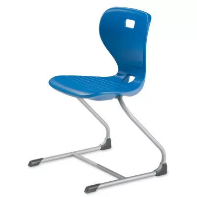 stuhl, schülerstuhl, blau, stuhl mit gestell, kinderstuhl