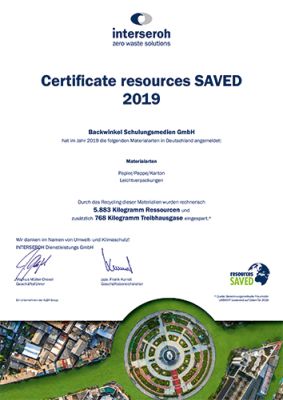 Zertifikat, Ressourcen, GESPEICHERT, 2019, Dokument
