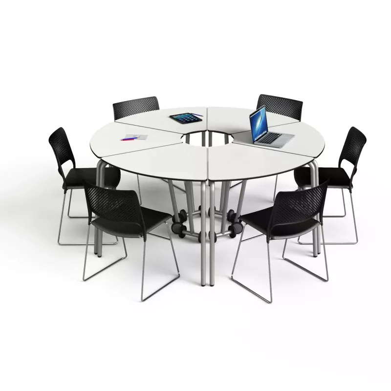 runde tische, möbelset, klapptisch, tisch mit stühlen, industrieller tisch