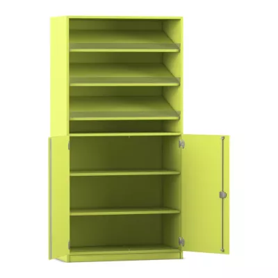 Flexeo® Schrank mit Schrägablagen, 190 x 94,4 cm