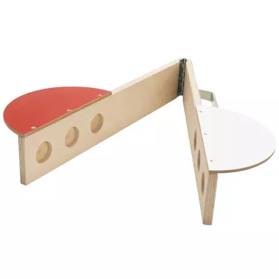 holz, spielzeug, stufenleiter, kreisloch, puzzletisch