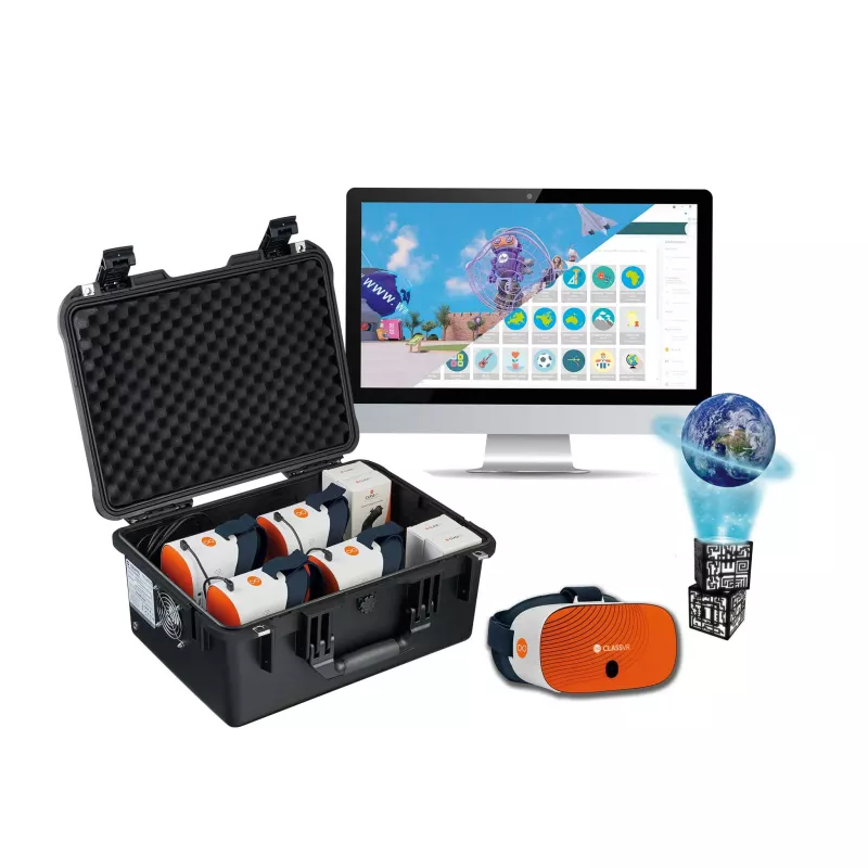 VR-Headset, Virtuelle Realität, Schutzhülle/Gehäuse, PC-Monitor, Erde hologramm