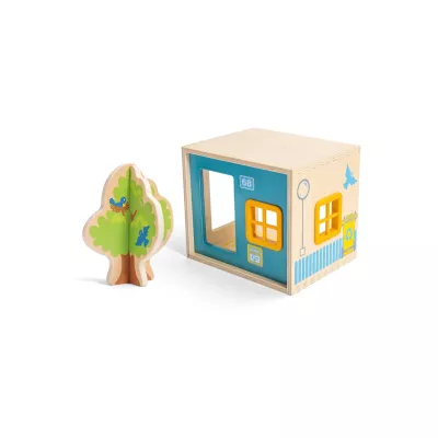 Holzspielzeug, Kleines Haus?, Kinderspielzeug, Baum Holzpuzzle, Miniaturhaus