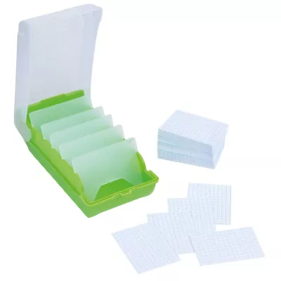Kassenschreiber, Notizblock, Notizpapier, Klarbox, Abheftbox