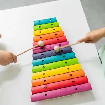 xylophon, holz, bunt, kindergarten, musikinstrument