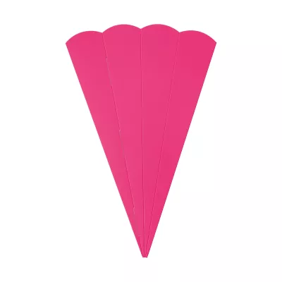 Papiertüte, Gebäcktüte, Kegel-Verpackung, Pink, Farbton Pink