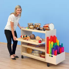 Flexeo® Musikwagen mit Auszügen