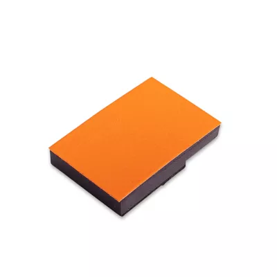 Schwarz-orange Block, Schneidblock, Klebeblock, Kante Schleifblock, Schleifblock orange