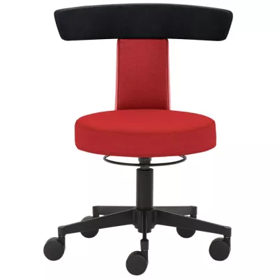 bürostuhl, rot, drehstuhl, rollen, bezug