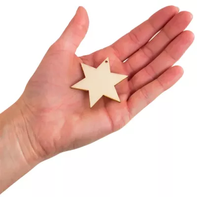 stern, holzanhänger, holzstern, handgehalten, dekorartikel
