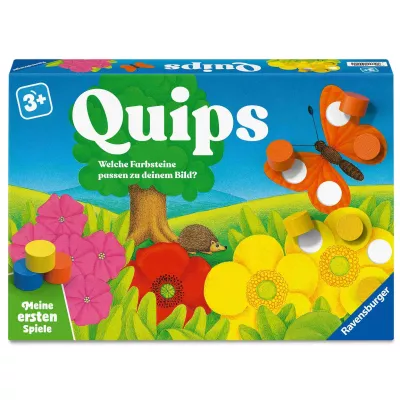 Kinder Spielzeug, Quips Spielbox, Farbenfroh, Blumen Muster, Schmetterling Figur