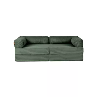 Sofa, Couch, Grün, Dreier-Sofa, Cord-Samt?